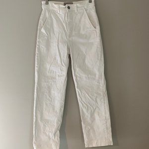 Everlane Straight-Leg Crop Bone Size 2